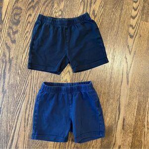 Gap girl's tumble shorts in size xs (4-5) navy blue and black bundle
